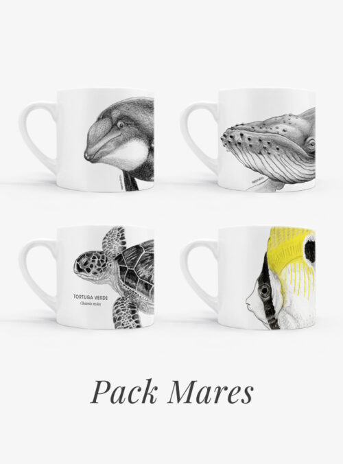 Set 4 Tazas Mares