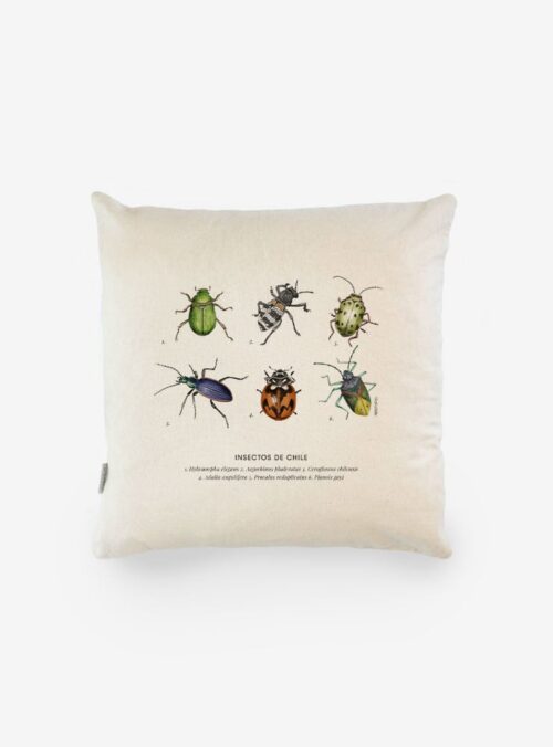 Funda Cojín- Insectos de Chile