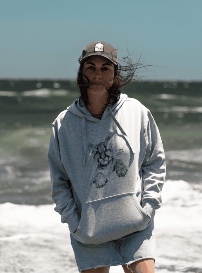 Polerón Gorro Gris- Martín Pescador