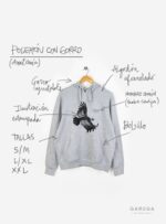 Polerón Gorro Gris- Huillín