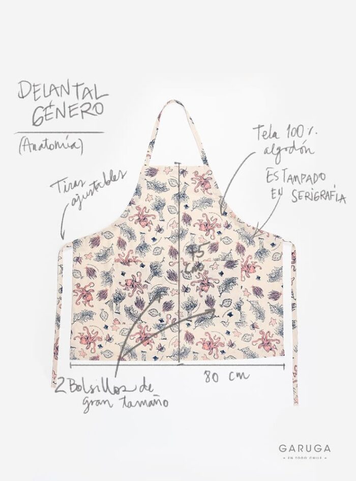 Delantal - Fondo Marino
