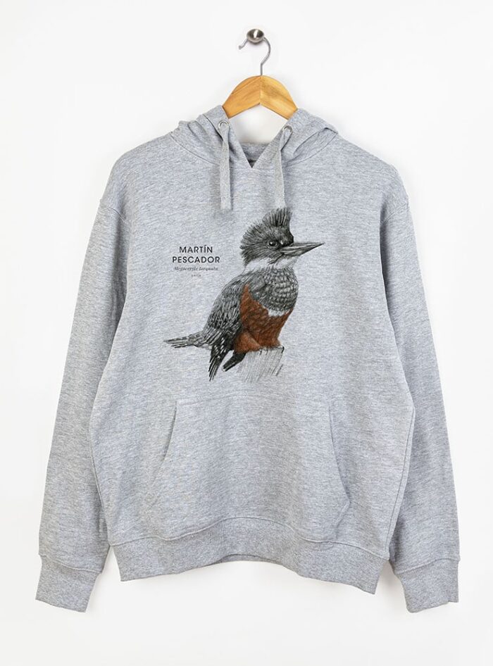 Polerón Gorro Gris- Martín Pescador