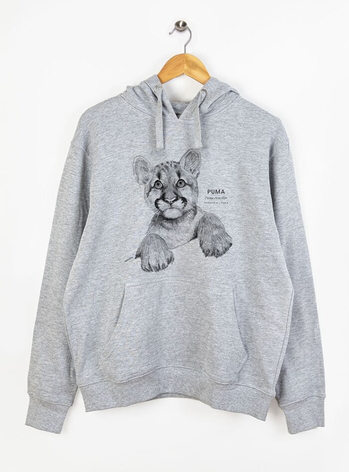 Polerón Gorro Gris- Puma cachorro