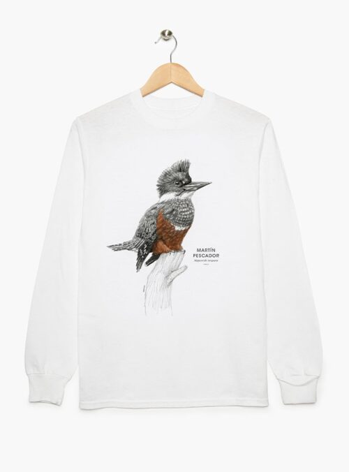 Polera Adulto Manga Larga - Martín Pescador