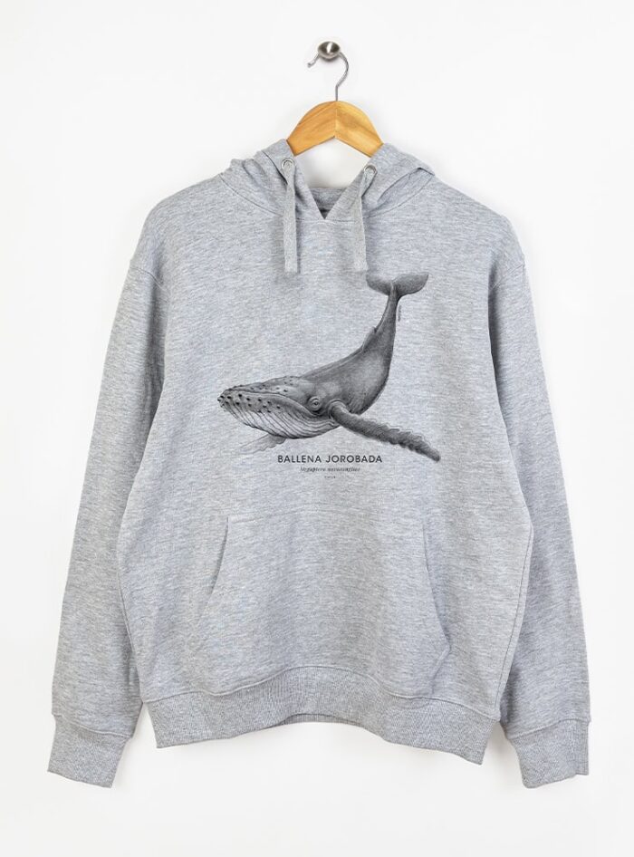 Polerón Gorro Gris- Ballena Jorobada