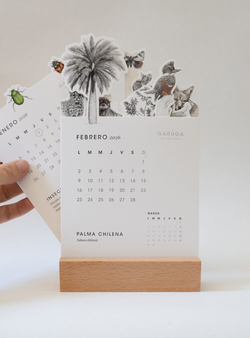 Calendario de escritorio -Sin base de madera