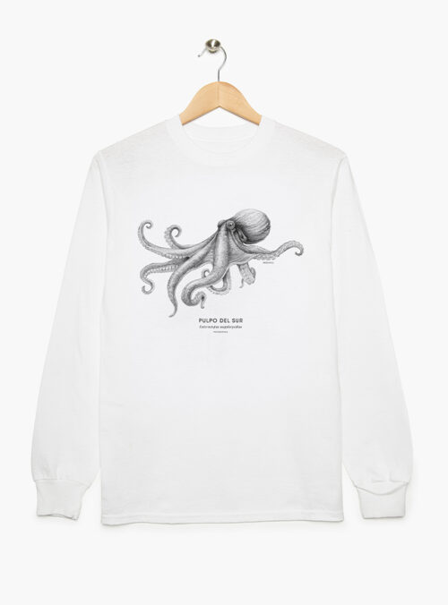 Polera Adulto Manga Larga - Pulpo del Sur